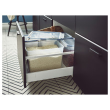 IKEA 365+ حافظة طعام بغطاء, مستطيل/بلاستيك, 10.6 ل