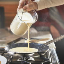 IKEA 365+ مقلاة كريب/بانكيك, ستينلس ستيل/مانع للالتصاق, 24 سم