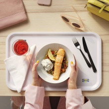 IKEA 365+ صحن عميق/سلطانية, جوانب مستقيمة أبيض, 22 سم