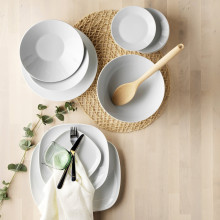 IKEA 365+ صحن عميق/سلطانية, جوانب مستقيمة أبيض, 22 سم