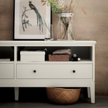 IDANÄS طاولة تلفزيون, أبيض, 162x40x63 سم