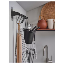 HULTARP علاقة, أسود, 7 سم