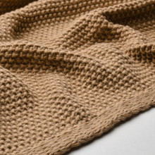 HUMLEMOTT غطاء, أصفر-بيج, 130x170 سم