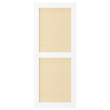 HÖGADAL باب, أبيض/خيزران منسوج, 40x97 سم