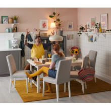 BERGMUND كرسي, أبيض/Orrsta رمادي فاتح