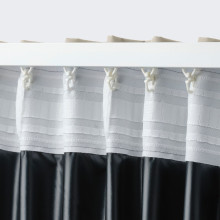 BENGTA برداي عاتمة، ١ قطعة, بيج/مع شريط برداي, 210x300 سم