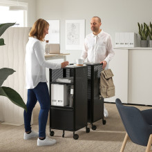 BEKANT وحدة تخزين على عجلات