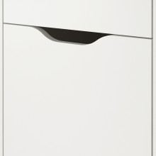 ALEX وحدة درج مع عجلات, أبيض/أسود, 36x50 سم