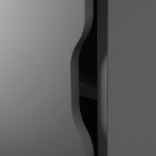 ALEX وحدة تخزين على عجلات, رمادي غامق/أسود, 36x76 سم