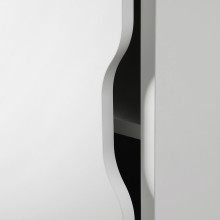 ALEX وحدة تخزين على عجلات, أبيض/أسود, 36x76 سم