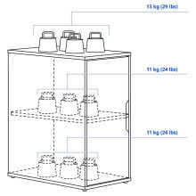 ALEX وحدة تخزين, أبيض, 36x70 سم