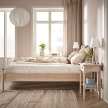 ÅKREHAMN فرشة أسفنجية, متين./أبيض, 160x200 سم