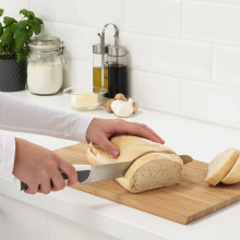 ÄNDLIG طقم سكاكين 3 قطع., رمادي فاتح/أبيض