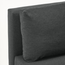 ÄLVDALEN كنبة تخت 3 مقاعد مع أريكة طويلة, Knisa رمادي غامق