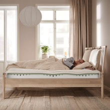 ÅBYGDA فرشة أسفنجية, متين./أبيض, 90x200 سم