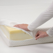 ÅBYGDA فرشة أسفنجية, متين./أبيض, 90x200 سم