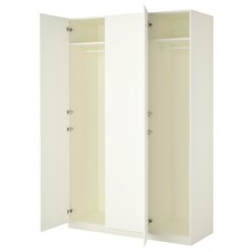 خزانة ملابس لون أبيض 150x60x236 سم