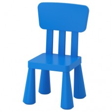 كرسي أطفال داخلي/خارجي لون أزرق