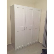 خزانة ملابس لون أبيض 150x60x201 سم