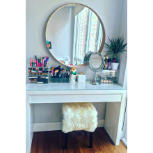 تسريحه لون ابيض 120x41 سم + مراية