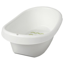 حوض استحمام طفل لون أبيض وأخضر