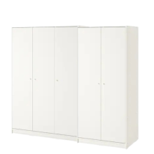 خزانة ملابس 5 أبواب لون ابيض 196x176 سم