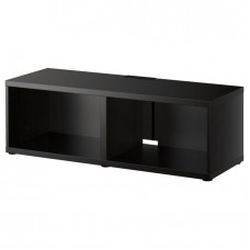 طاولة تلفزيون أسود-بني ‎120x40x38 سم‏