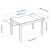طاولة قابلة للتمديد لون بني ‎130/190x80 سم‏