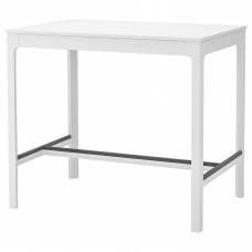 طاولة مرتفعة أبيض ‎120x80x105 سم‏