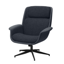 ÄLEBY Swivel armchair, Gunnared medium grey/dark grey  
