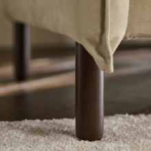 MANNARP كنبة 4 مقاعد مع أرائك طويلة, Saxemara رمادي-بيج