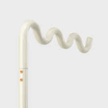 SOLVINDEN حامل مصباح, برتقالي/بيج