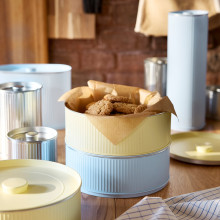 BETTHAJ علبة مع غطاء, للقهوة/الشاي/لون-فضي, 1.3 ل