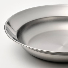 GRILLTIDER صحن عميق, ستينلس ستيل, 21 سم