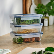 IKEA 365+ حافظة طعام بغطاء, مستطيل/زجاج, 1.0 ل