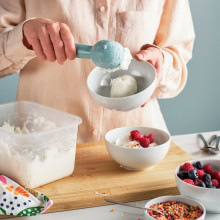 UPPFYLLD مغرفة آيس كريم, تركواز فاتح