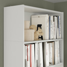 BILLY Bookcase with height extension unit, white, 80x39x237 cm