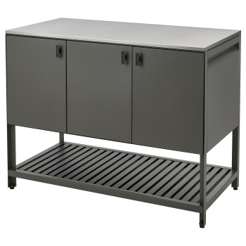 Closed kitchen unit