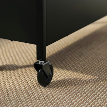 NISSAFORS عربة, أسود, 50.5x19x67 سم