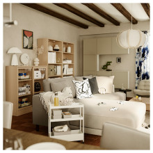 NISSAFORS عربة, أبيض, 50.5x19x67 سم