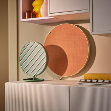 SOLSKYDD Bluetooth speaker, green, 29 cm