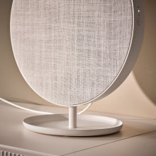 SOLSKYDD Bluetooth speaker, white, 29 cm