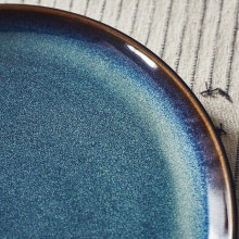 GLADELIG صحن, أزرق, 25 سم