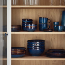 GLADELIG صحن, أزرق, 25 سم