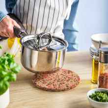 HEAT قاعدة قِدر, عازل حرارة من الفلّين نقش/أحمر فاتح, 19 سم