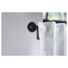 LERBRONIA Finials, 1 pair, black/ceramic