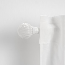 LERBRONIA Finials, 1 pair, white/ceramic