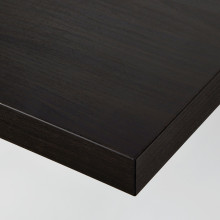 LINNMON / ADILS طاولة, أسود-بني/أبيض, 100x45 سم