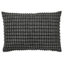 SVARTPOPPEL Cushion cover, anthracite, 40x58 cm