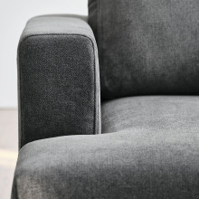 UPPÅKRA وحدة كنبة زاوية، ٦ مقاعد, Johanneshov رمادي غامق